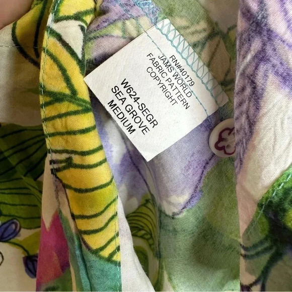 Jams World Womens Sea Grove Shirt size Medium - Picture 7 of 7